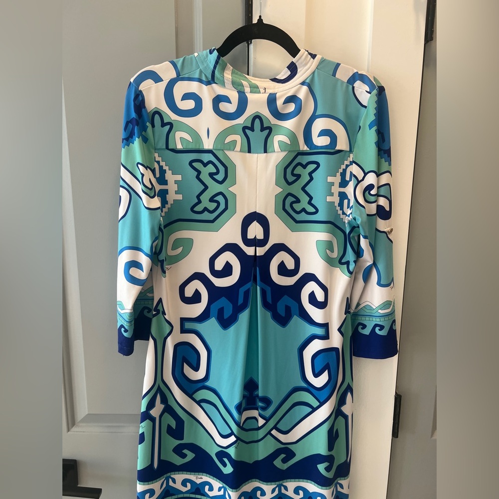 Vintage Emilio Pucci Logo Graphic Dress Women’s EU size 42 - Picture 8 of 10